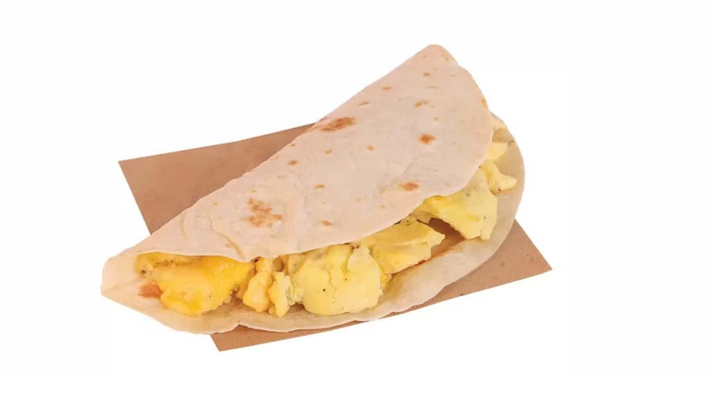 Bean and egg taco